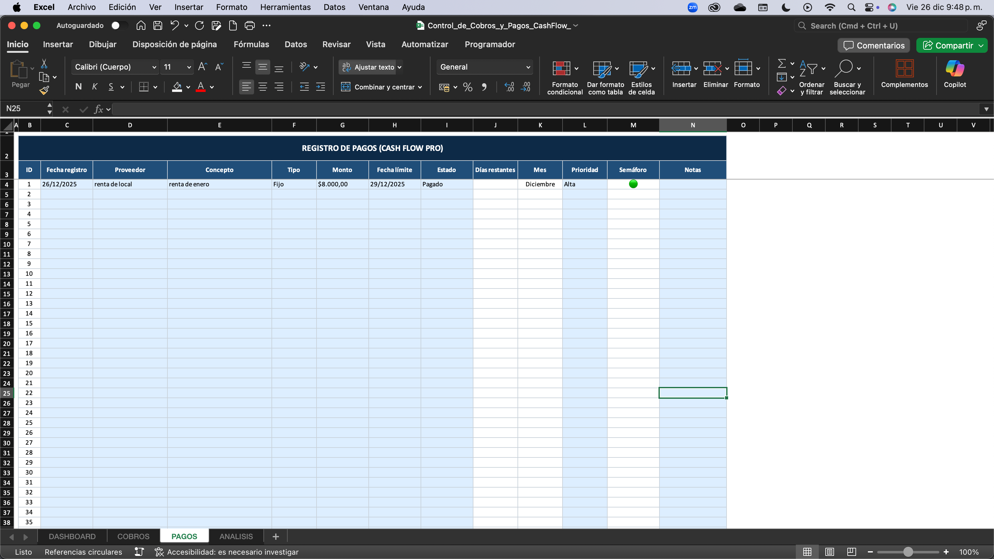 Control de Pagos y Cobros