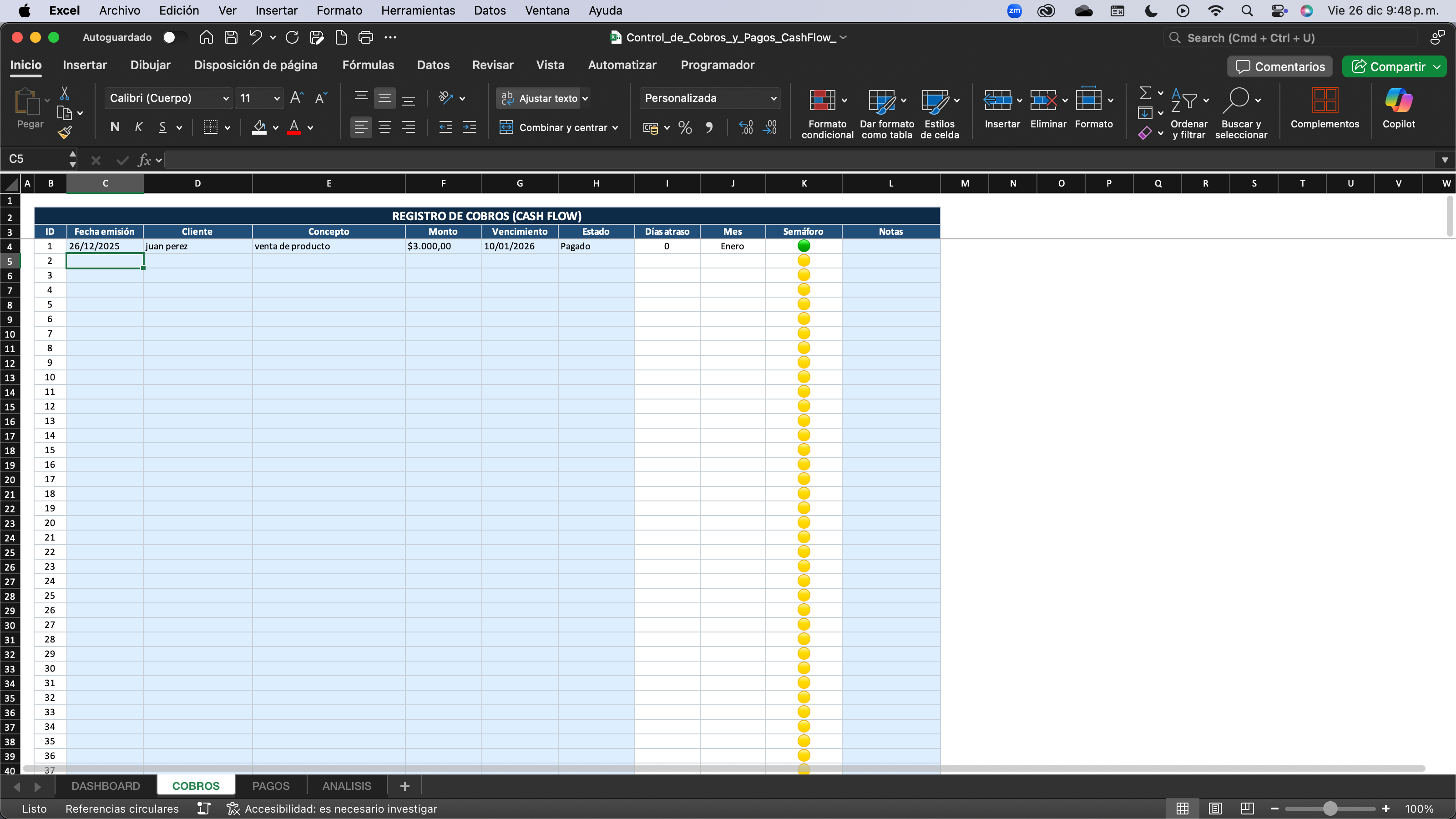 Control de Pagos y Cobros