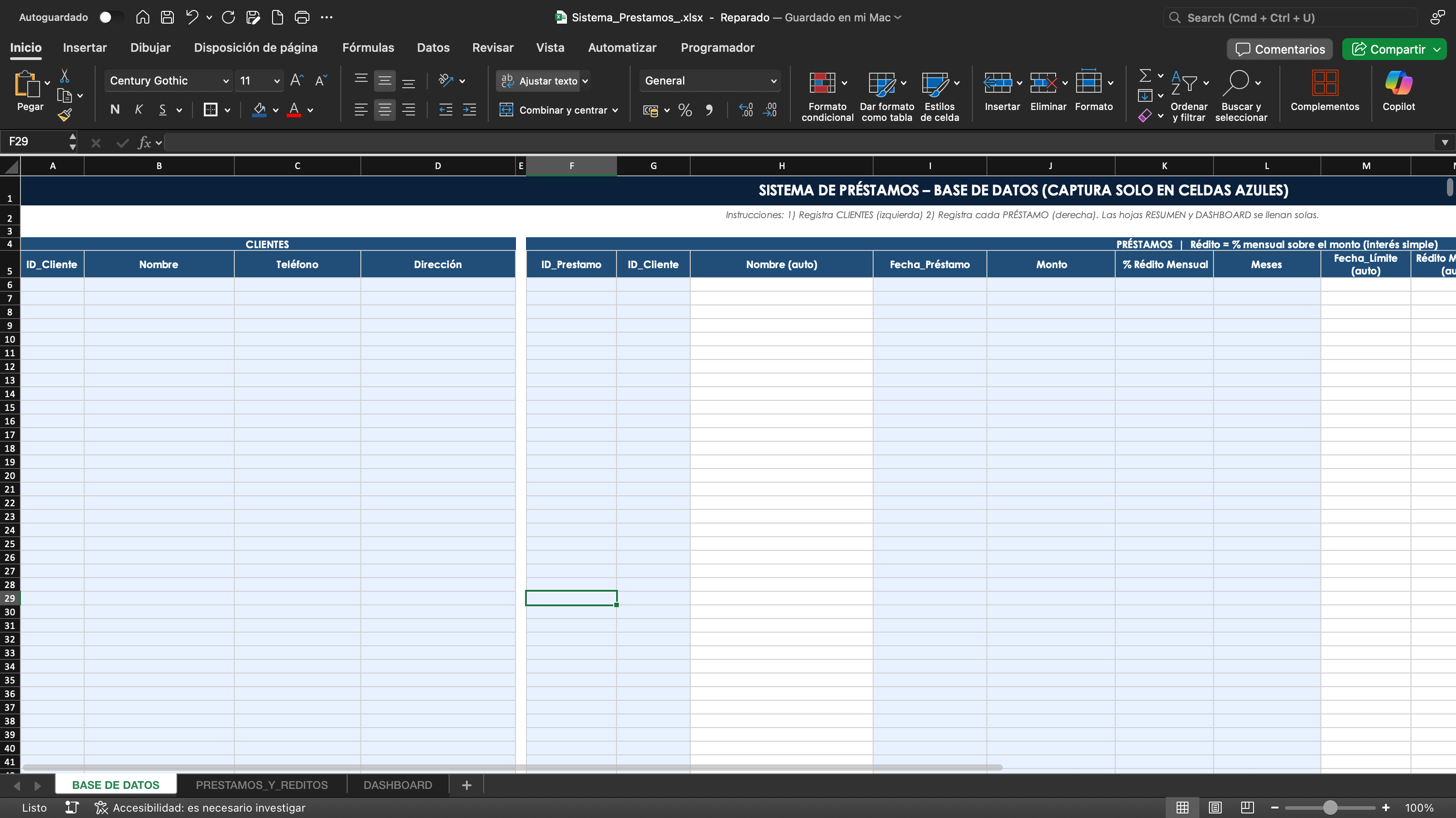 Control de Préstamos