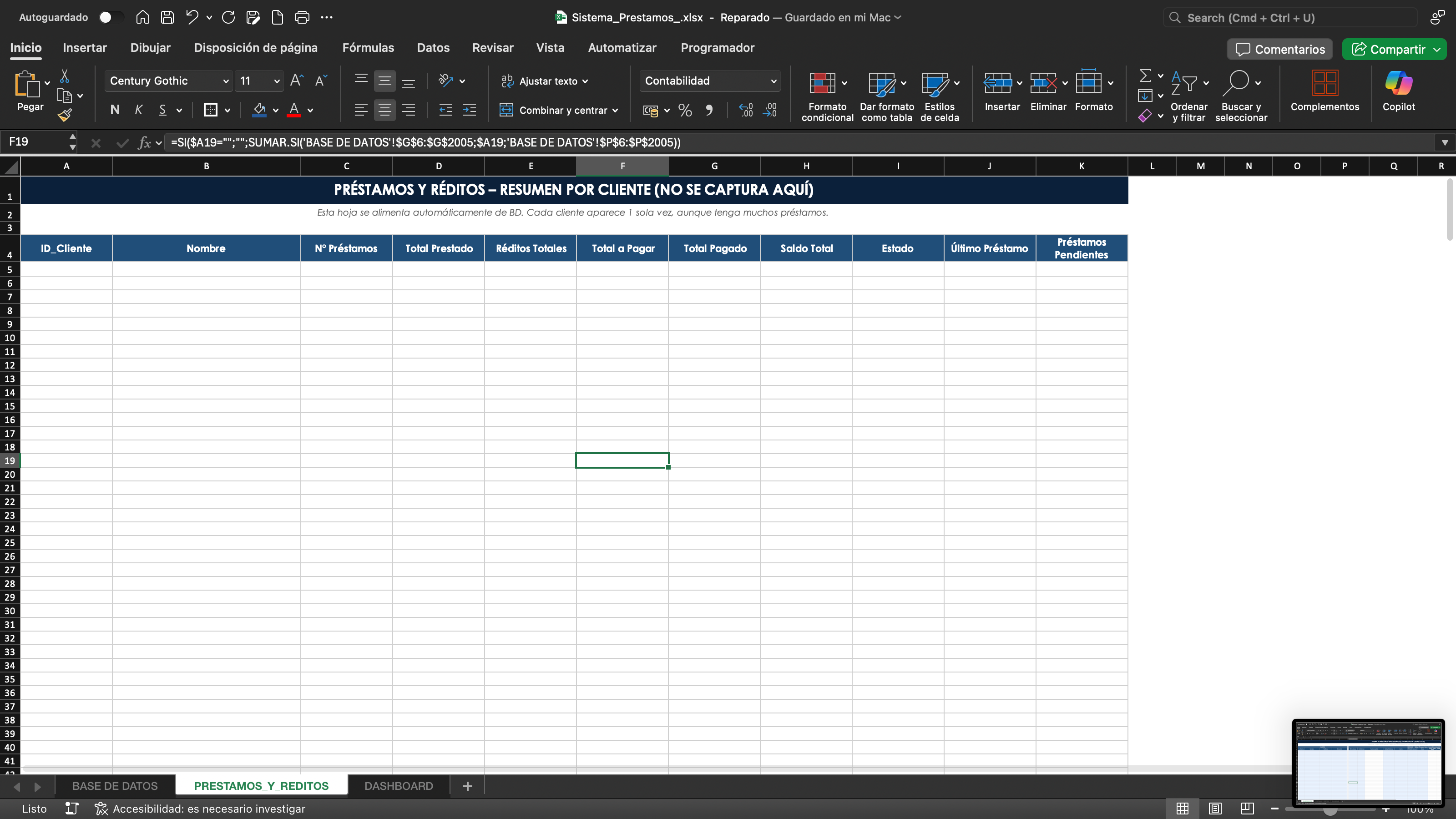 Control de Préstamos